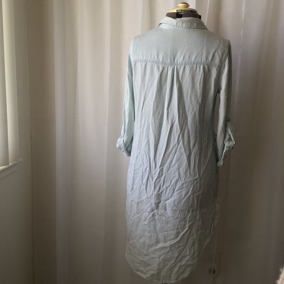 Aina Be Chambray Roll Tab 3/4 Sleeve w/ Pockets - Picture 4 of 6